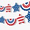 Big Dot of Happiness Stars & Stripes Patriotic Garland Banner, 4th of July Party Decor Backdrop, Holiday Banner, 30 Feet of Cord, 15 Shaped Pieces